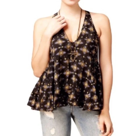 Intimately by Free People Smocked Side Tunic Blouse - Picture 1 of 6